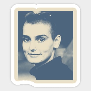 Sinead O'Connor Blue Vintage Sticker